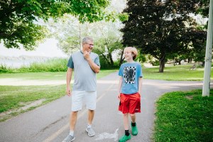 BBBSNS one-on-one match Kaden and Mick, walking in the park